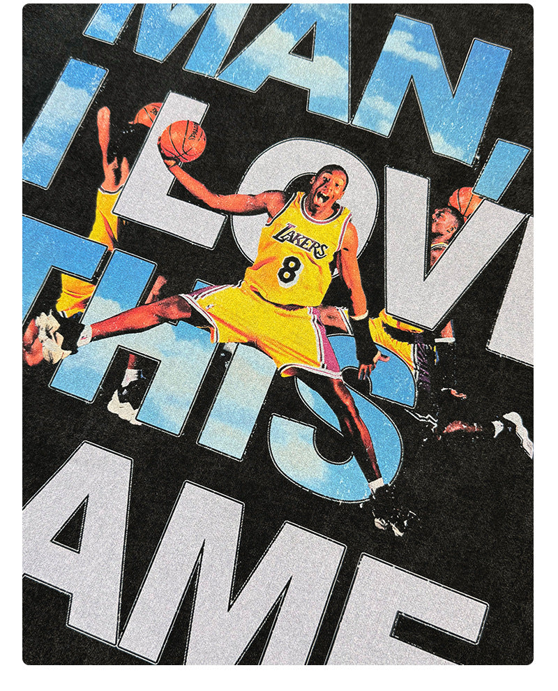 Kobe Bryant I love This Game Vintage Wash Hoodie